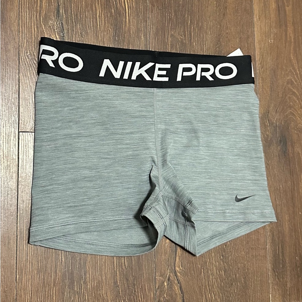 Nike Pro Heather Gray Training Shorts